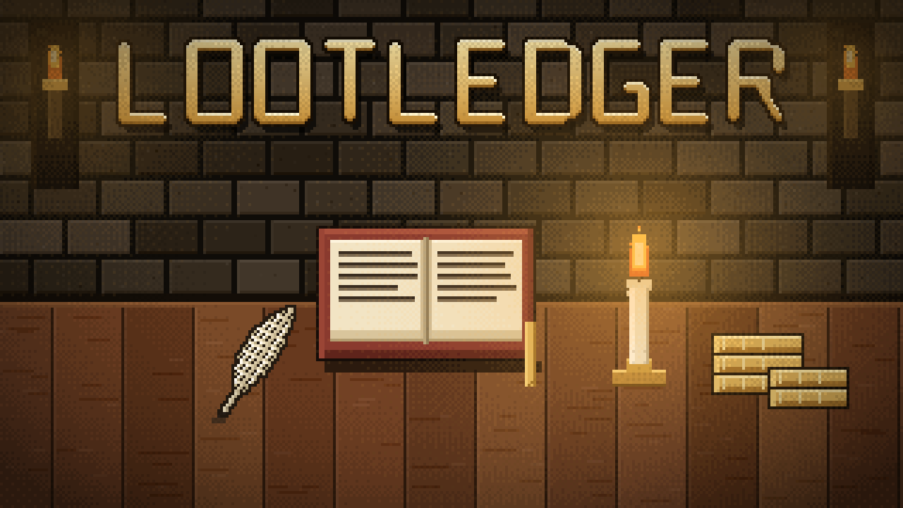 LootLedger — a guild ledger, pixel art
